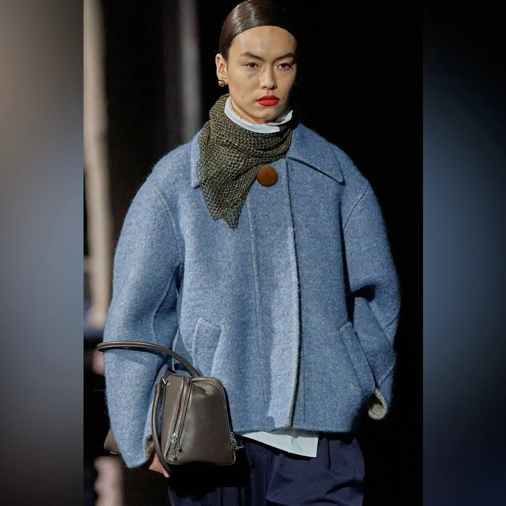 Like new Tory Burch Snap-Front Double-Face Wool $1,798